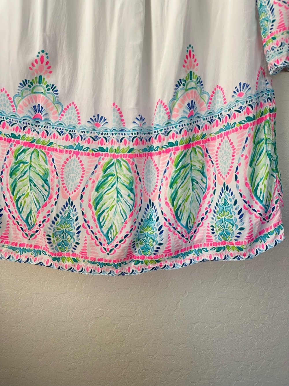 Lilly Pulitzer Nevie Coconut Coast Off Shoulder Dress Size Small - Picture 3 of 10